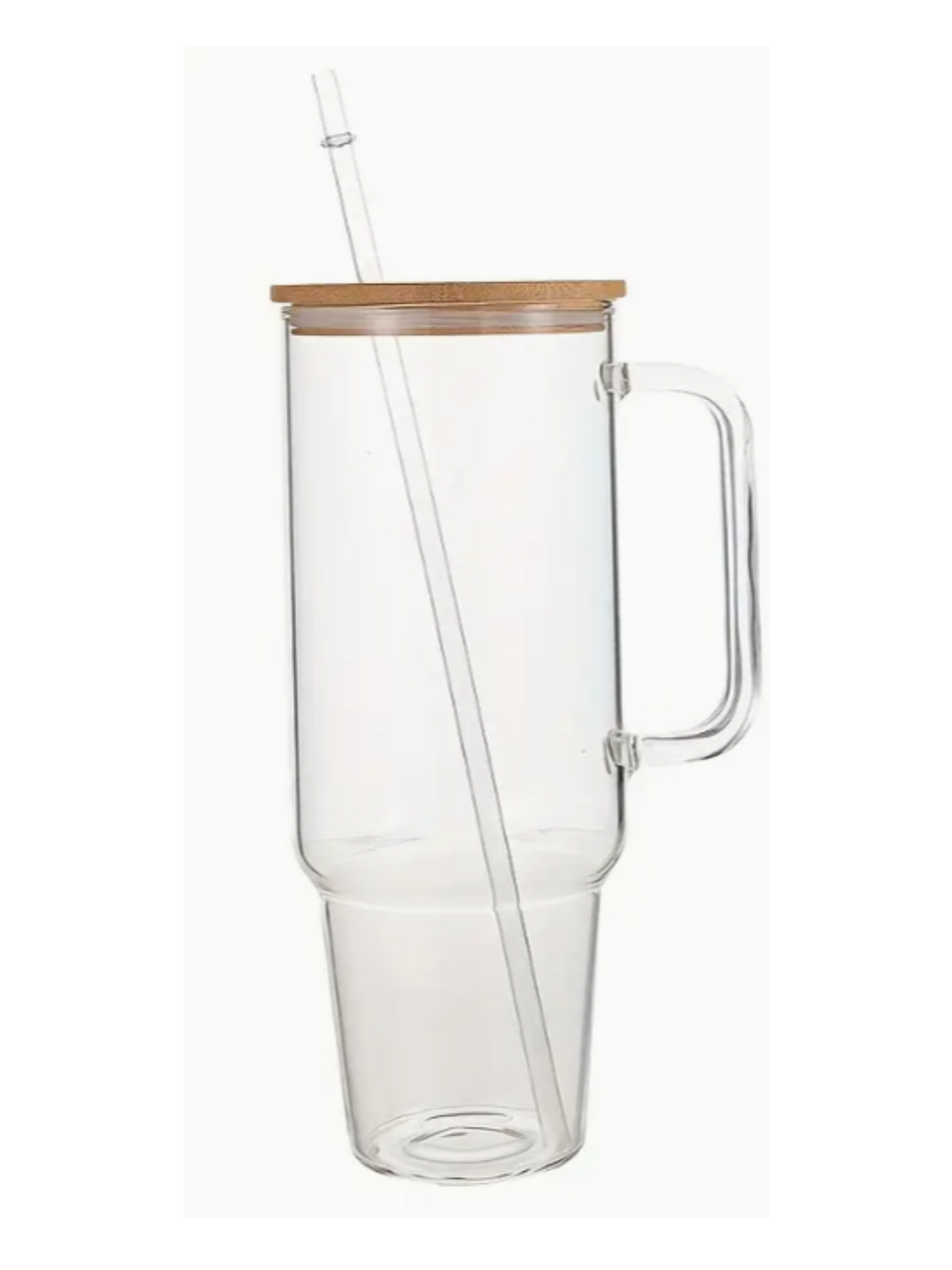 40oz Clear Glass Tumbler