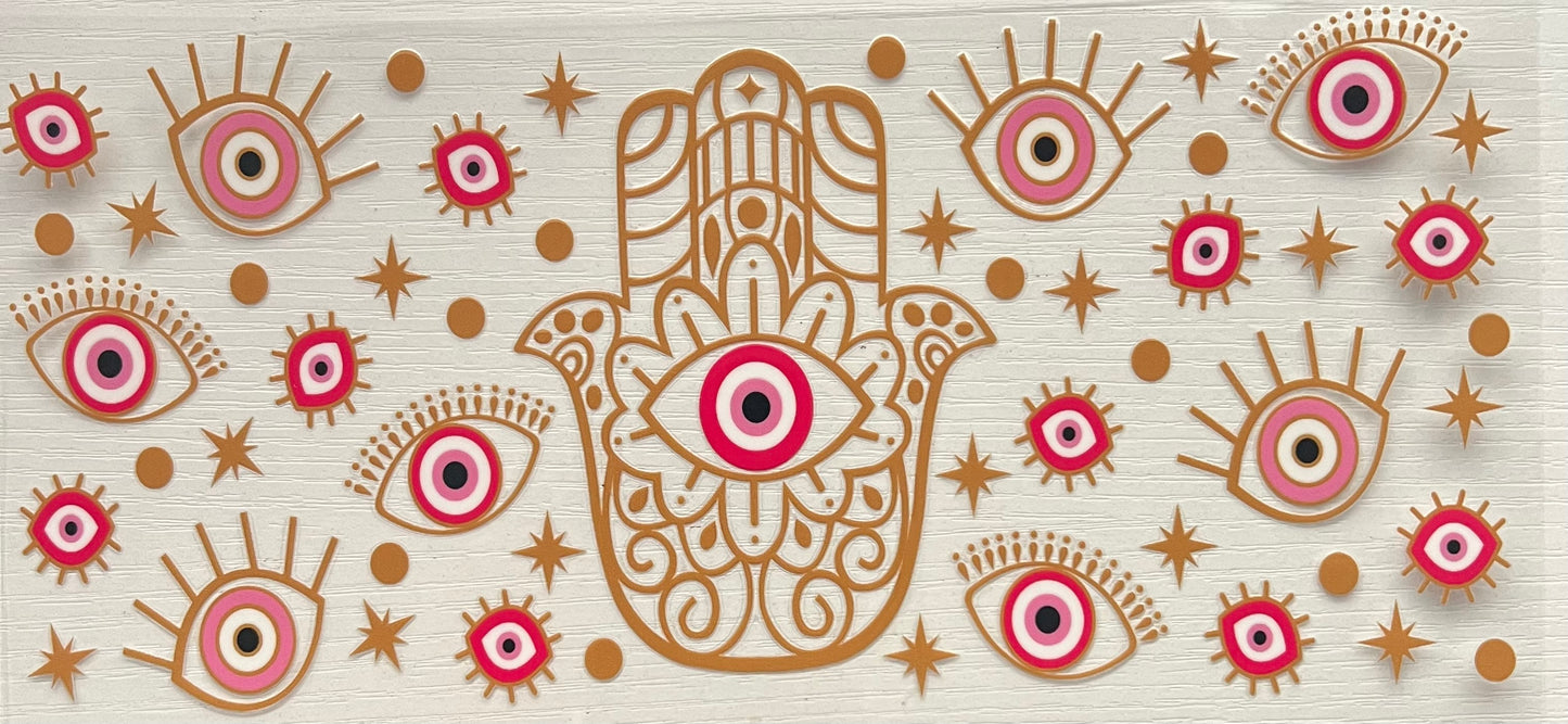 Gold/Red/Pink Hamsa