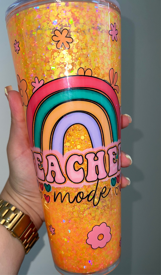 Teacher Mode 24oz snowglobe
