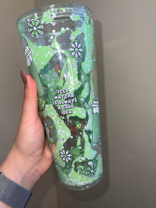 24oz Acrylic Matcha Lava Cup