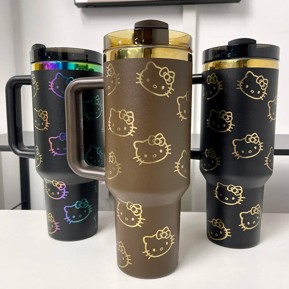 Chocolate - 40oz Stainless Steel Hello Kitty Tumbler
