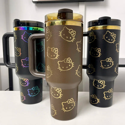 Chocolate - 40oz Stainless Steel Hello Kitty Tumbler