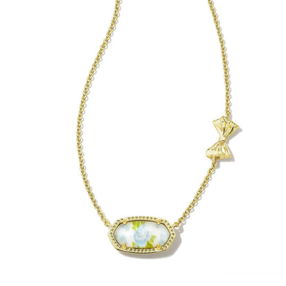 Oval with Bow Necklace